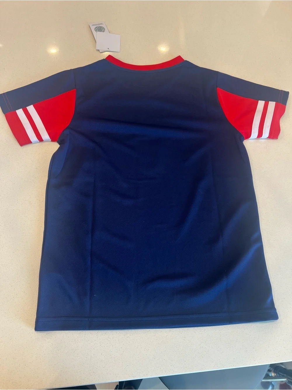 United States Soccer Kids Jersey - Navy with Red Accents